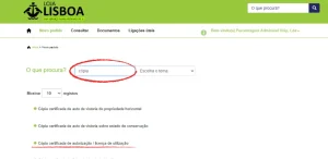 Portal Loja Lisboa para serviços de Urbanismo