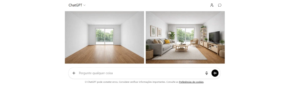 Virtual Staging ou Decoração Virtual com IA